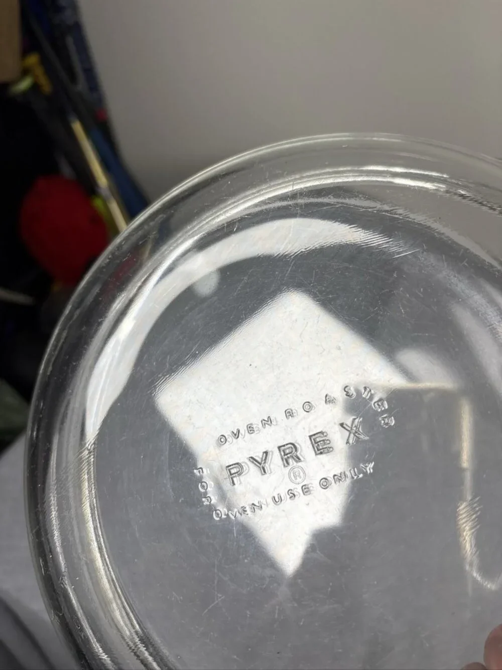 Vintage PYREX Oven RoasterOvenware Clear Glass Casserole Baking Dish Made In USA